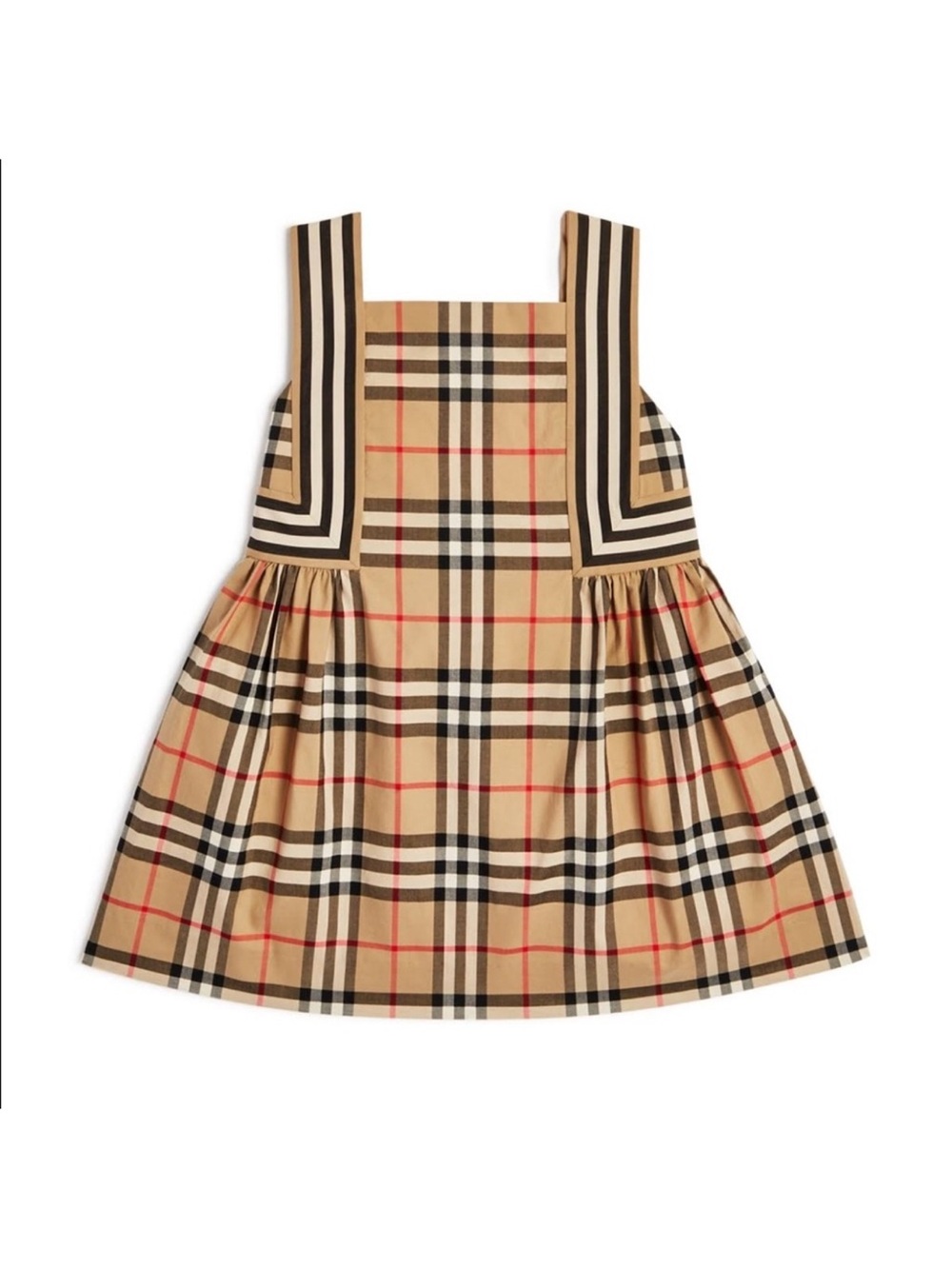 NWT Burberry Astrid Check Poplin Dress Sz 10